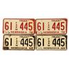 Image 1 : Nebraska Farm License Plates (4) '69 '70 [176434]