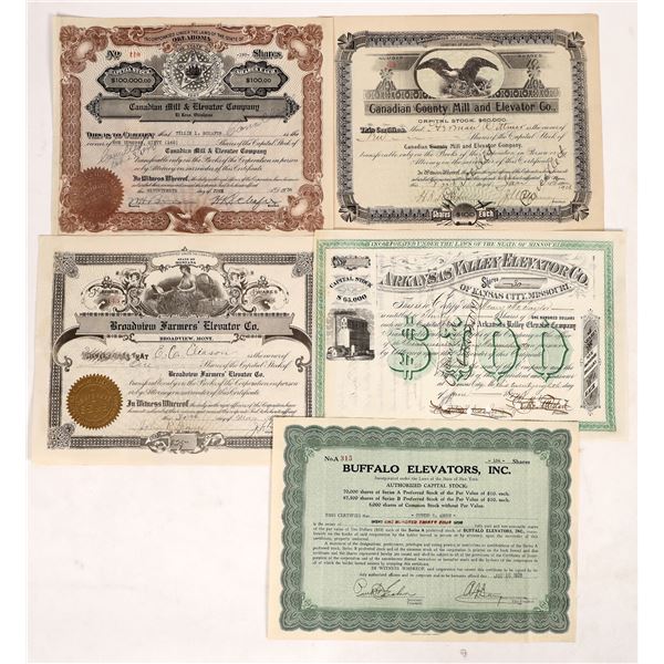 Elevator - Early Stock Certificate Mini Collection (6) [176733]