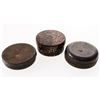 Image 1 : Vintage - Lot 3 Round Tins w/ Contents