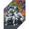 Image 1 : "BANSKY" Graffiti Artist - Canvas Wrap approx. 11 x 14"