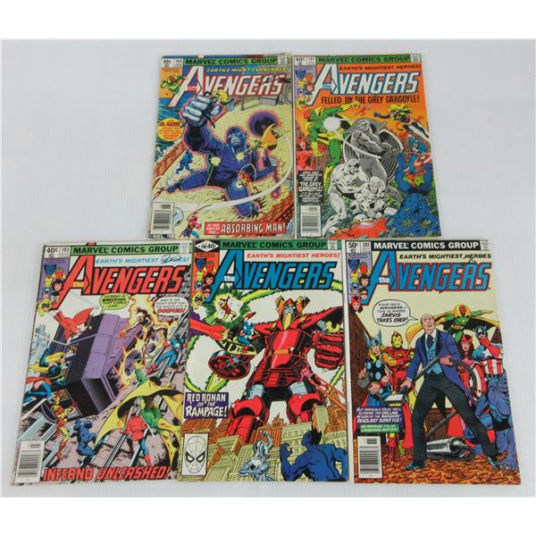 Marvel Comics The Avengers Comic Lot of 5