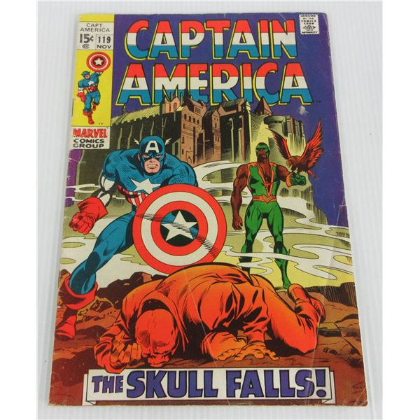Marvel Comics Captain America The Skull Falls! 15 Cent Comic No. 119