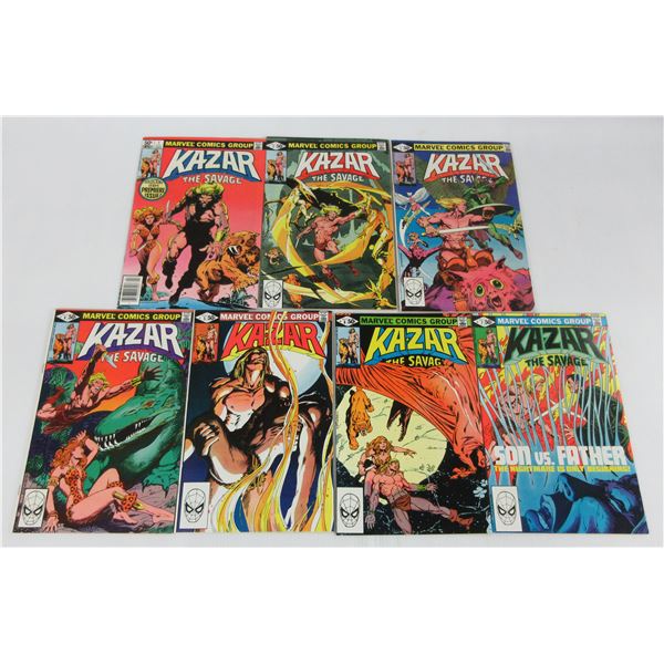 Marvel Comics Kazar The Savage Comic Lot of 14