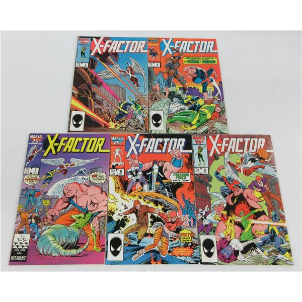 Marvel Comics 25th Anniversary X-Factor Comic Lot of 5