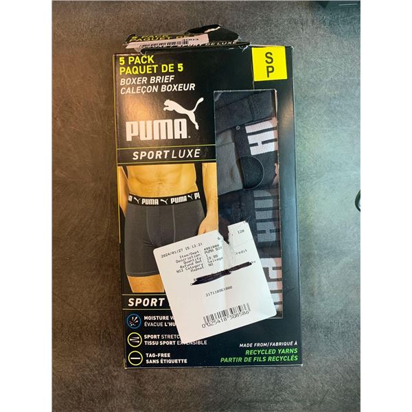 Puma boxer briefs pack of 5, siza small
