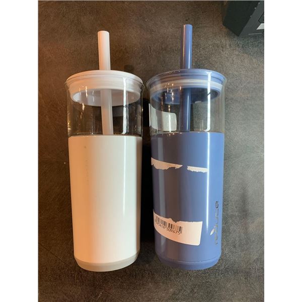 Reduce travel mugs with straw, lot of 2