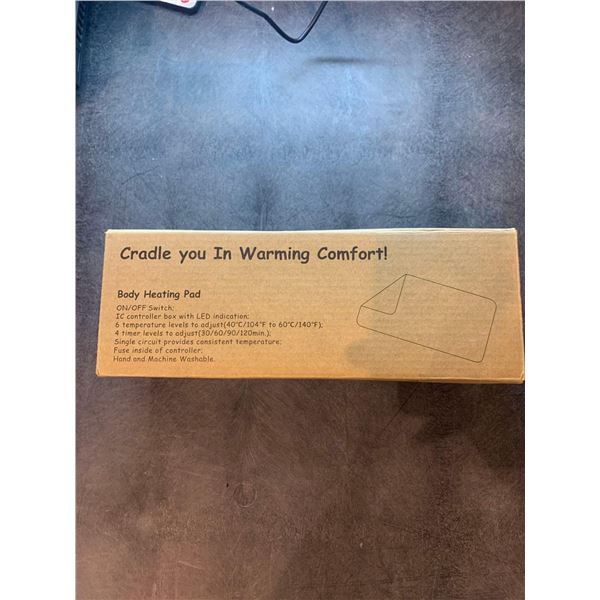 Body heating pad with 4 timer settings