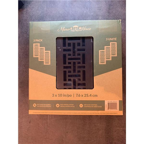 Manor House 3 pack of floor registers