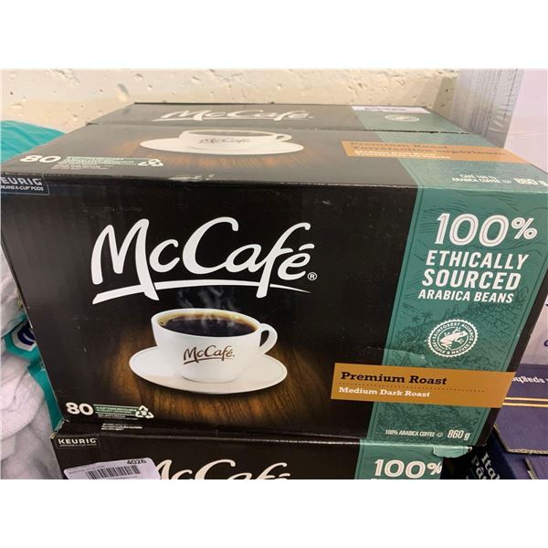 McCafe medium dark roast keurig coffee pods, pack of 80 pods