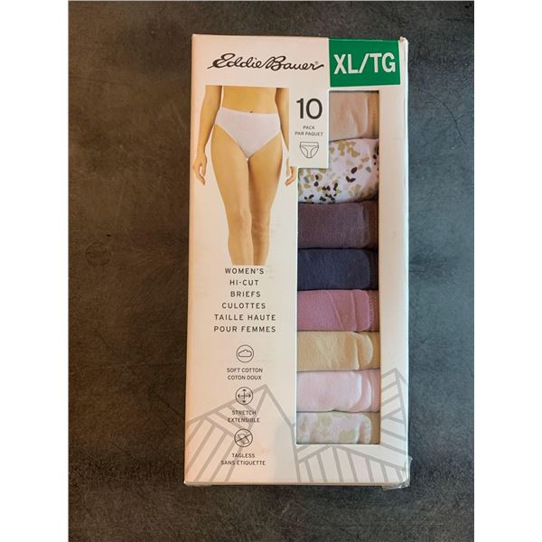 Eddie Bauer 10 pack of ladies underwear, size extra large