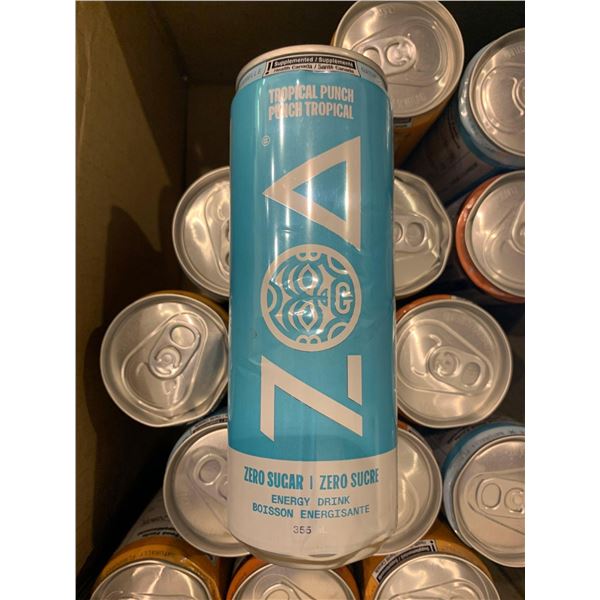 ZOA zero sugar energy drinks assorted flavours 15x355ml