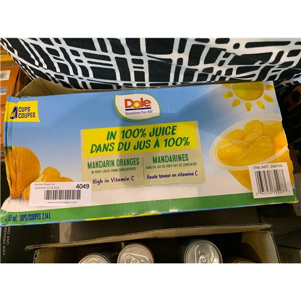 Dole mandarin orange slices in fruit juice 20x107ml
