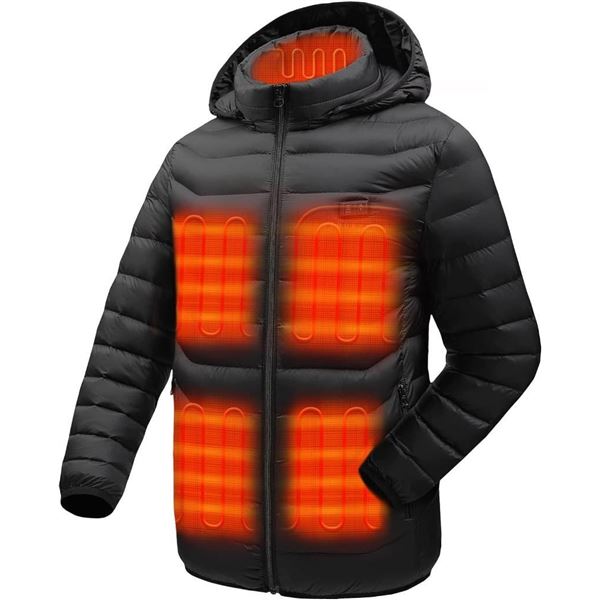 Heated apparel battery powered heated vest with water proof bag