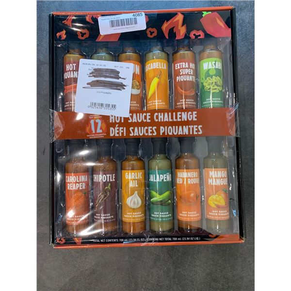 Hot sauce challenge pack of 12 different hot sauces