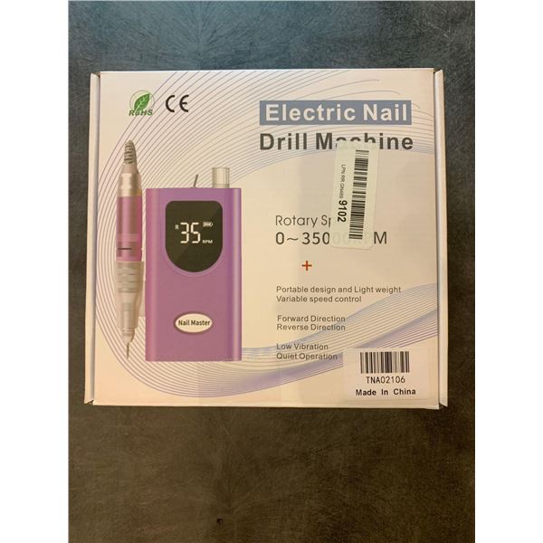 Portable electric nail drill machine