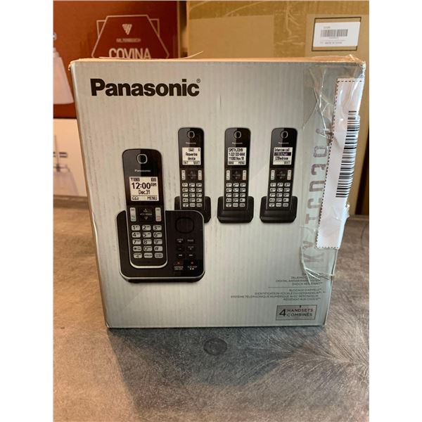 Panasonic cordless home phones, pack of 4
