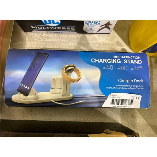 Multi-function charging stand for iPhone, apple watch and apple airpods