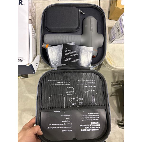 Sharper image power percussion deep tissue massage gun