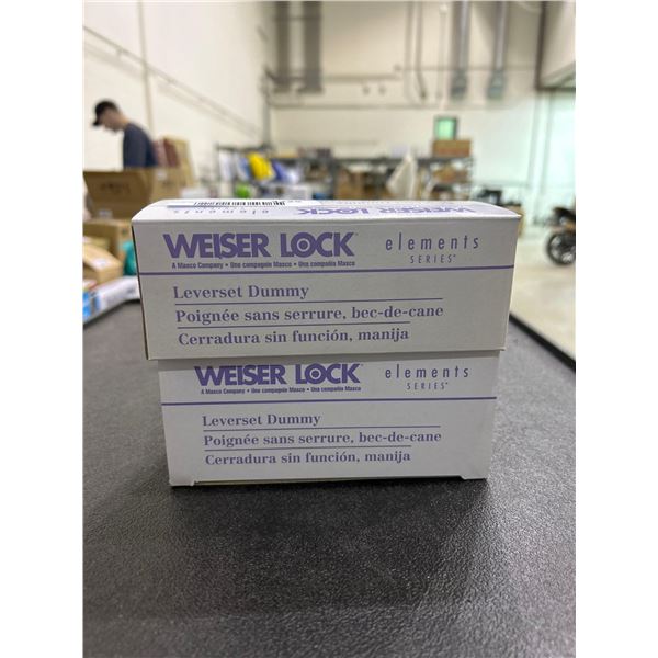 Weiser lock leverset, dummy door handles lot of 2