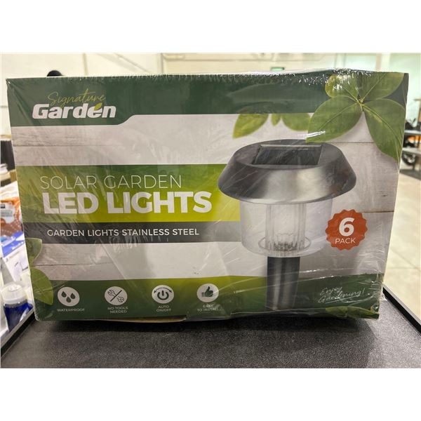 Signature garden LED solar lights pack of 6