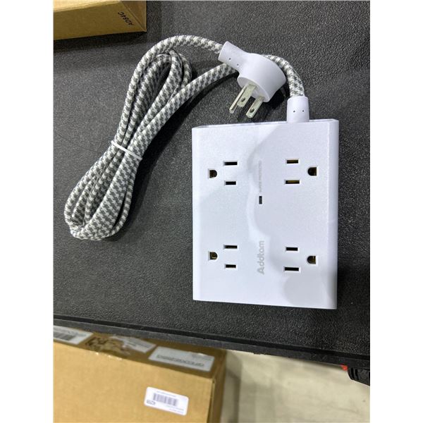 Addtam power bar with surge protector