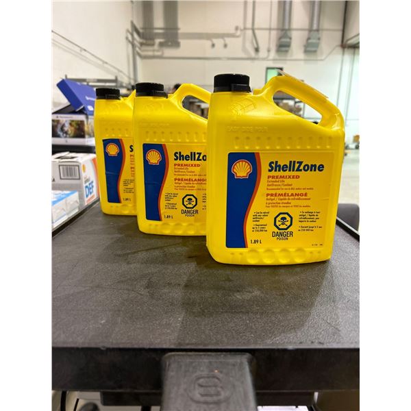 Shell zone pre mixed extended life antifreeze 3x1.89L