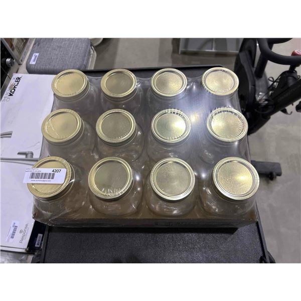 Golden harvest mason jars, 12x1L