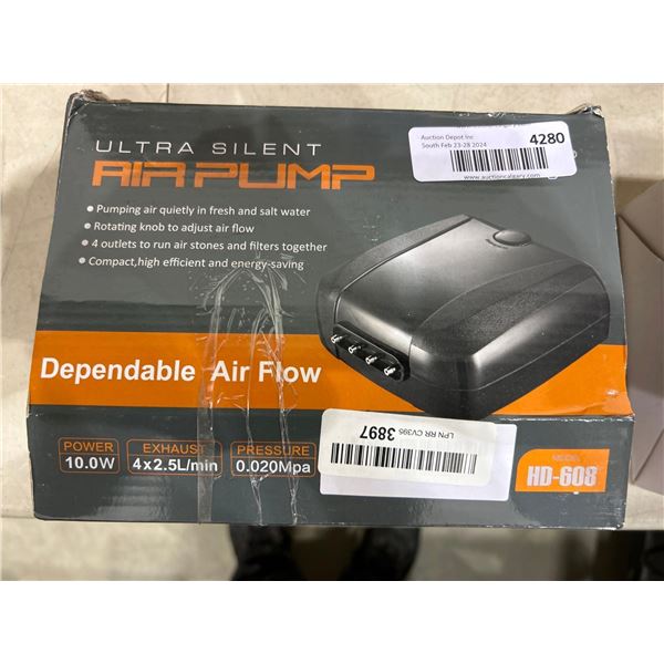 Pawfly ultra silent air pump