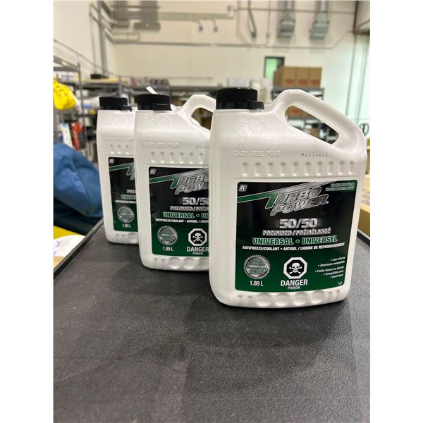 Turbo power 50/50 premixed universal antifreeze 3x1.89L
