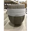 Image 1 : Large ceramic planter pot, see damage in picture