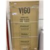 Image 1 : Vigo clear glass shower door 33 3/4" x 73 3/4"
