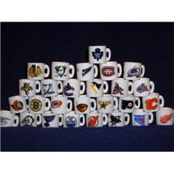 27 NHL TEAM LOGO MINI MUGS