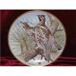 FRANKLIN 1979 PORCELAIN PLATE "HAZEL GROUSE"