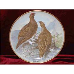 FRANKLIN 1979 PORCELAIN PLATE "RED GROUSE"