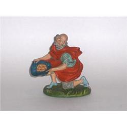 HAND-PAINTED FIGURE IN RED CAPE