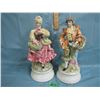 Image 1 : Set of Capodimonte Gentlemen and Lady figurines with floral baskets made in Italy