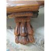 Image 12 : Victorian ornate serpentine curved front China Cabinet with Griffin's head carvings and Lions paw fe