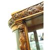 Image 23 : Victorian ornate serpentine curved front China Cabinet with Griffin's head carvings and Lions paw fe