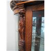 Image 4 : Victorian ornate serpentine curved front China Cabinet with Griffin's head carvings and Lions paw fe