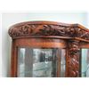 Image 6 : Victorian ornate serpentine curved front China Cabinet with Griffin's head carvings and Lions paw fe