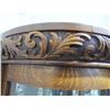 Image 7 : Victorian ornate serpentine curved front China Cabinet with Griffin's head carvings and Lions paw fe