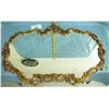 ornate wall mirror approximately 40 inches by 25 inches
