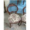 Image 2 : set of three Victorian side chairs , Petty Point covered seats