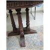 Image 2 : octagon side table , solid wood , ornately carved