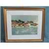Framed Picture by Francois D'Arguin " L'Ile aux Oiseaux " numbered 205/250