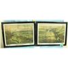 Two framed pictures Battle of Fish Creek and Battle of Cut Knife Creek