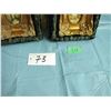 Image 8 : 2 smaller fancey framed oil on canvas pictures In presentation boxes