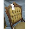 Image 2 : Victorian style ladies chair wooden framed , button back tufting