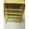 Image 4 : Natural wood wine rack with tabletop