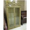 Armoire Display Cabinet with glass doors and three glass shelves  -- lighted display
